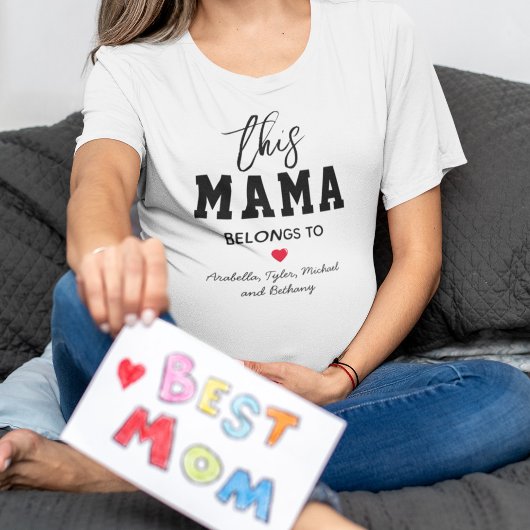 T-shirt Cette Maman Appartient À Maman