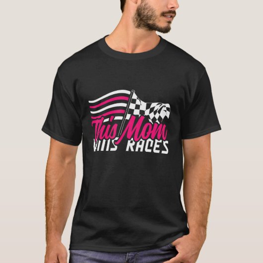 T-shirt Cette maman gagne les courses I Cone Racing Autocr (Devant)