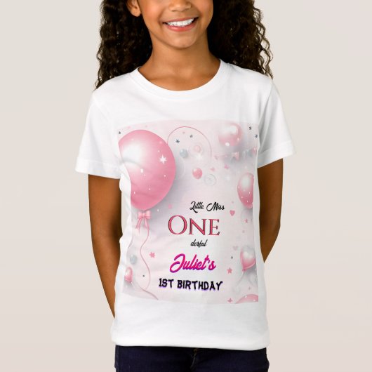 T-Shirt Cette mignonne Reine Miss Onederday 1er anniversai (Devant)
