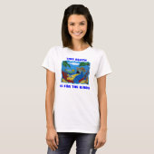 T-SHIRT CETTE PLAGE EST POUR LES OISEAUX (Devant entier)