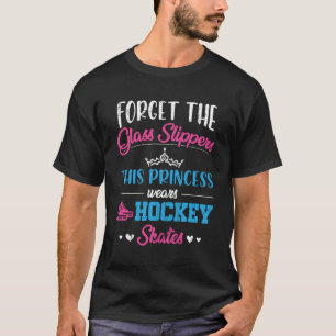 T-shirt Cette Princesse Porte Le Joueur De Hockey Patinage