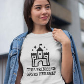 T-shirt Cette Princesse Se Sauve Elle-Même
