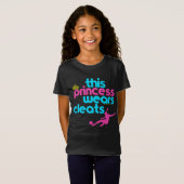 T-Shirt Cette princesse Wears Cleats - Golly filles (Devant entier)