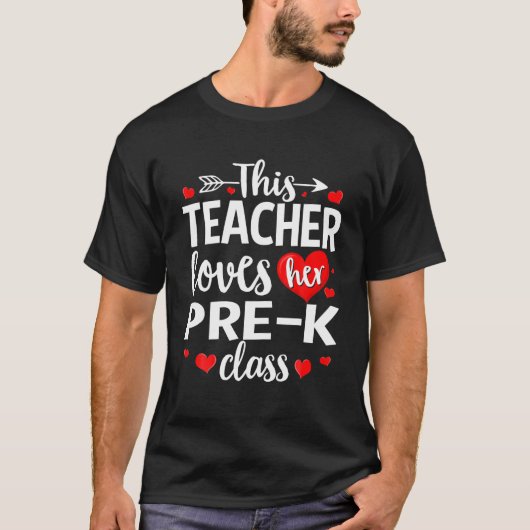T-shirt Cette Professeure Aime Ses Enseignants Pré K (Devant)