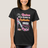 T-shirt Cette Reine Est Née En Septembre 1953 Joyeux 69E B (Devant)