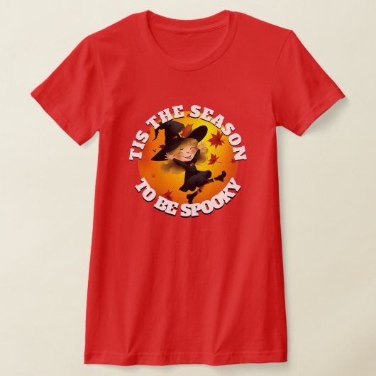 T-shirt Cette saison joyeuse sorcière (Poser)