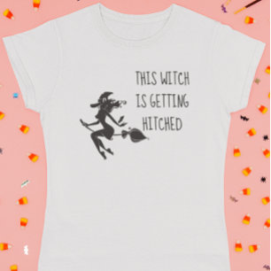 T-shirt Cette sorcière se fait hisser Halloween Bacheloret