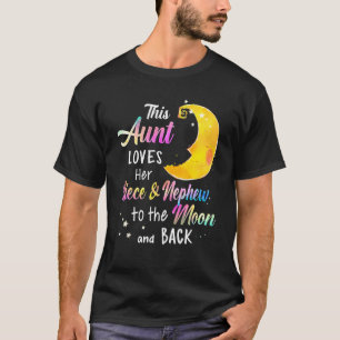 T-shirt Cette tante aime sa nièce et Nephew à