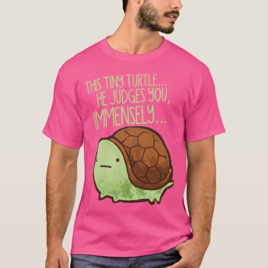 T-shirt Cette Tortue... Il vous juge (Devant)