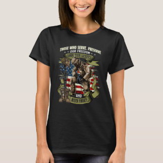 T-shirt Ceux Qui Servent À Préserver Notre Liberté Honorer