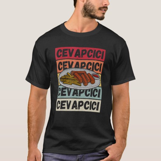 T-shirt Cevapcici Kebab Balkan cuisine 12 (Devant)