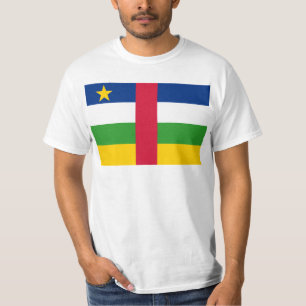 T-shirt CF de drapeau de la république centrafricaine