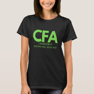 T-shirt CFA Chartered Financial Analyst Hommes et Femmes F