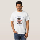T-shirt CGI drôle visage policier avec Romany Slogan (Devant entier)