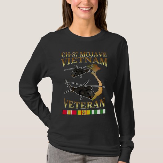 T-shirt CH 37 mojave helicopter Vietnam war veteran (Devant)