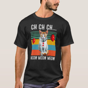 T-shirt Ch Ch Ch Miaou Miaou Miaou Costume Halloween Chat
