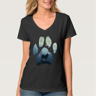 T-shirt Chabrador Chien Paw Maman Papa Montagnes