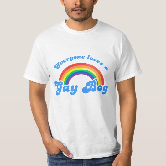 T-shirt Chacun aime un garçon gai (Devant)