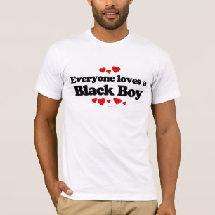 T-shirt Chacun aime un garçon noir