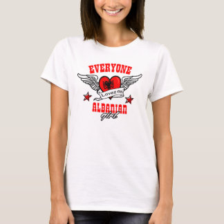 T-shirt Chacun aime une fille albanaise