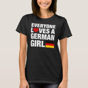 T-shirt Chacun aime une fille allemande