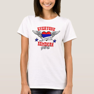 T-shirt Chacun aime une fille arménienne