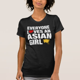T-shirt Chacun aime une fille asiatique