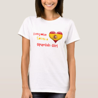 T-shirt Chacun aime une fille espagnole
