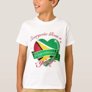T-shirt Chacun aime une fille guyanaise