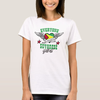 T-shirt Chacun aime une fille guyanaise