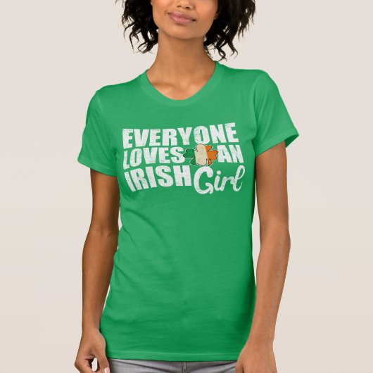 T-shirt Chacun aime une fille irlandaise (Devant)