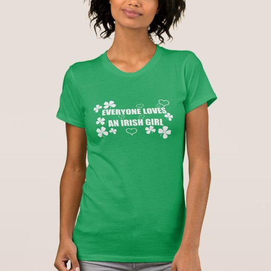 T-shirt Chacun aime une fille irlandaise (Devant)