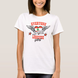 T-shirt Chacun aime une fille libanaise