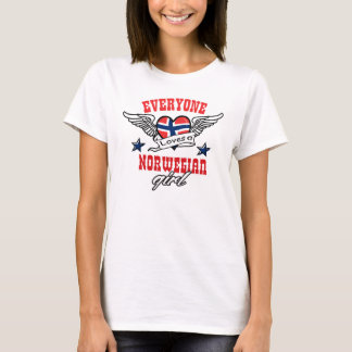 T-shirt Chacun aime une fille norvégienne