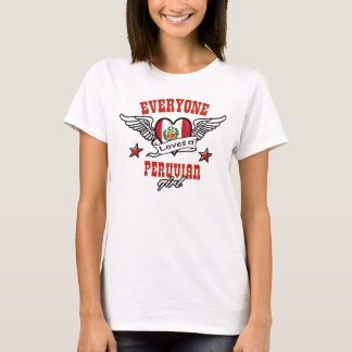 T-shirt Chacun aime une fille péruvienne