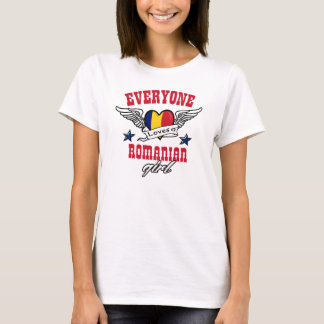 T-shirt Chacun aime une fille roumaine
