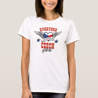 T-shirt Chacun aime une fille tchèque