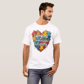 T-shirt Chacun communique différemment (Devant entier)
