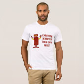 T-SHIRT CHACUN MÉRITE LEUR PROPRE ROBOT (Devant entier)