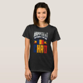 T-shirt Chad Chadian Chad Flag Happiest When Im In Chad (Devant entier)