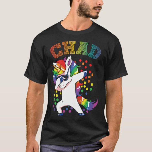 T-shirt Chad Dabbing Unicorn (Devant)