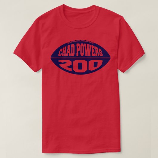 T-shirt Chad Powers 200 Blue (Design devant)