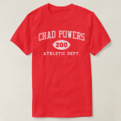 T-shirt Chad Powers Athletic Dept 200 Blanc (Design devant)