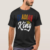 T-shirt Chadian King Chad Chadian Chad Flag (Devant)