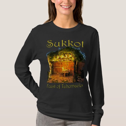 T-shirt Chag Sukot Fête d'Action de grâce de Tabernacles S (Devant)