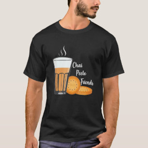 T-shirt Chai Peelo Amis Funny Hinidi Mème Chai Tea Bisc