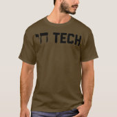 T-shirt Chai Tech Funny Hebrew Hi Computer Software (Devant)