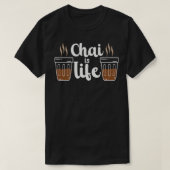 T-shirt Chai Thé épice Café Lover Thé noir Masala Lait (Design devant)