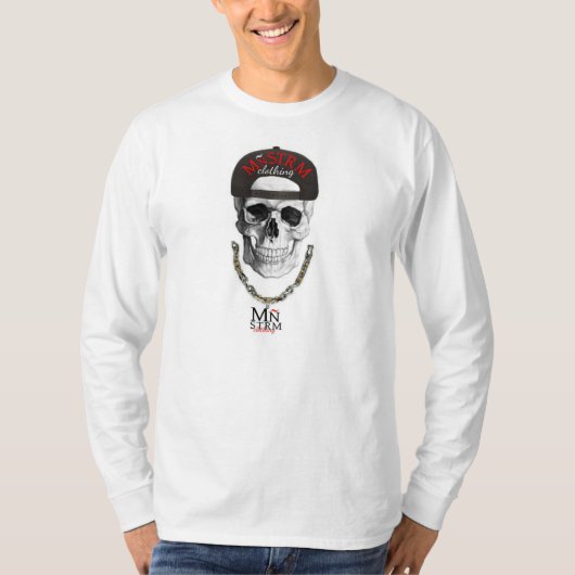T-shirt chaîne de crâne de mnstrm (Devant)