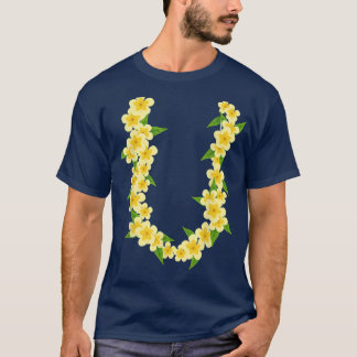 T-shirt Chaîne de fleurs hawaïennes Tropical Summer Vacanc